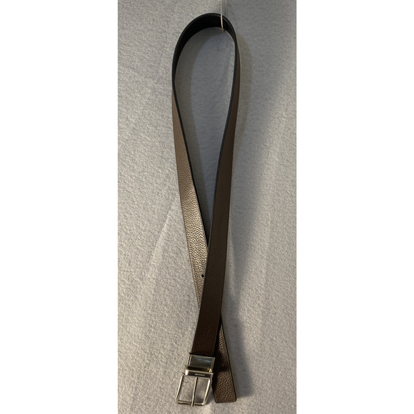 Coach F 64840 A Mens Reversible Leather Belt , Black/Brown 42-44" - Picture 4 of 7